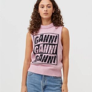 GANNI Logo Vest✨ NWT